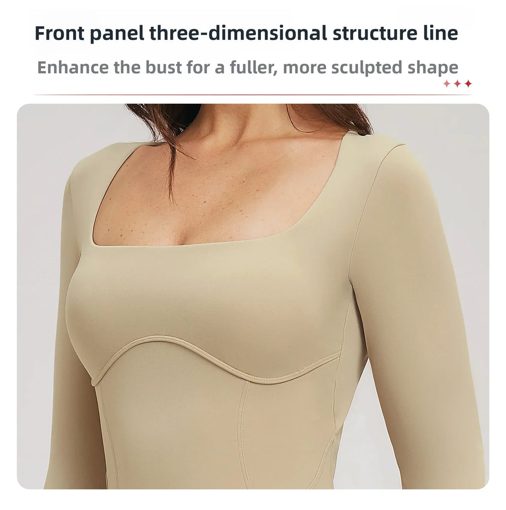 Backless Scrunch Romper - Short-Sleeve Push-Up Bodysuit