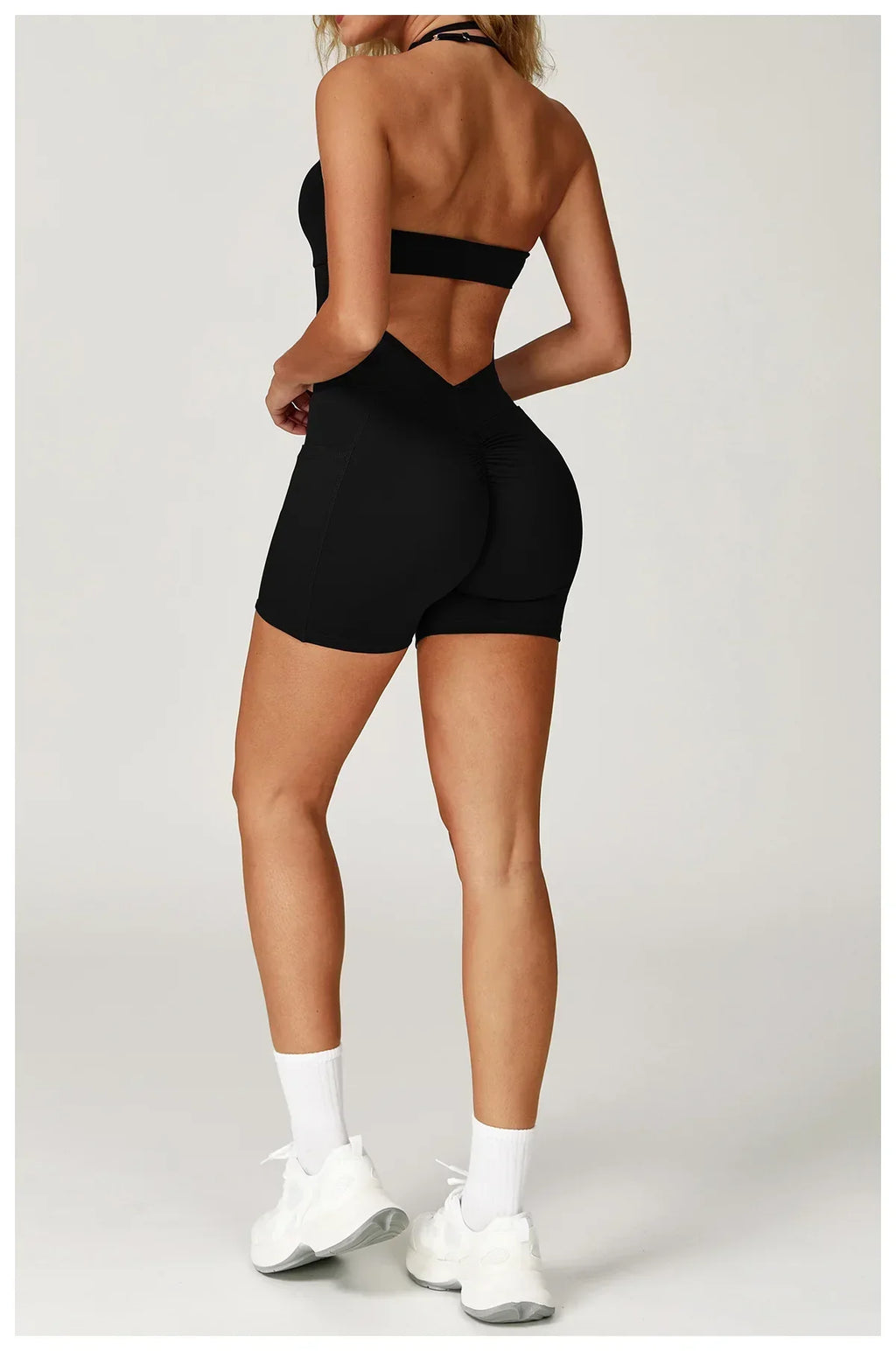 Quick-Dry Push-Up Jumpsuit - Women's Yoga & Gym Bodysuit