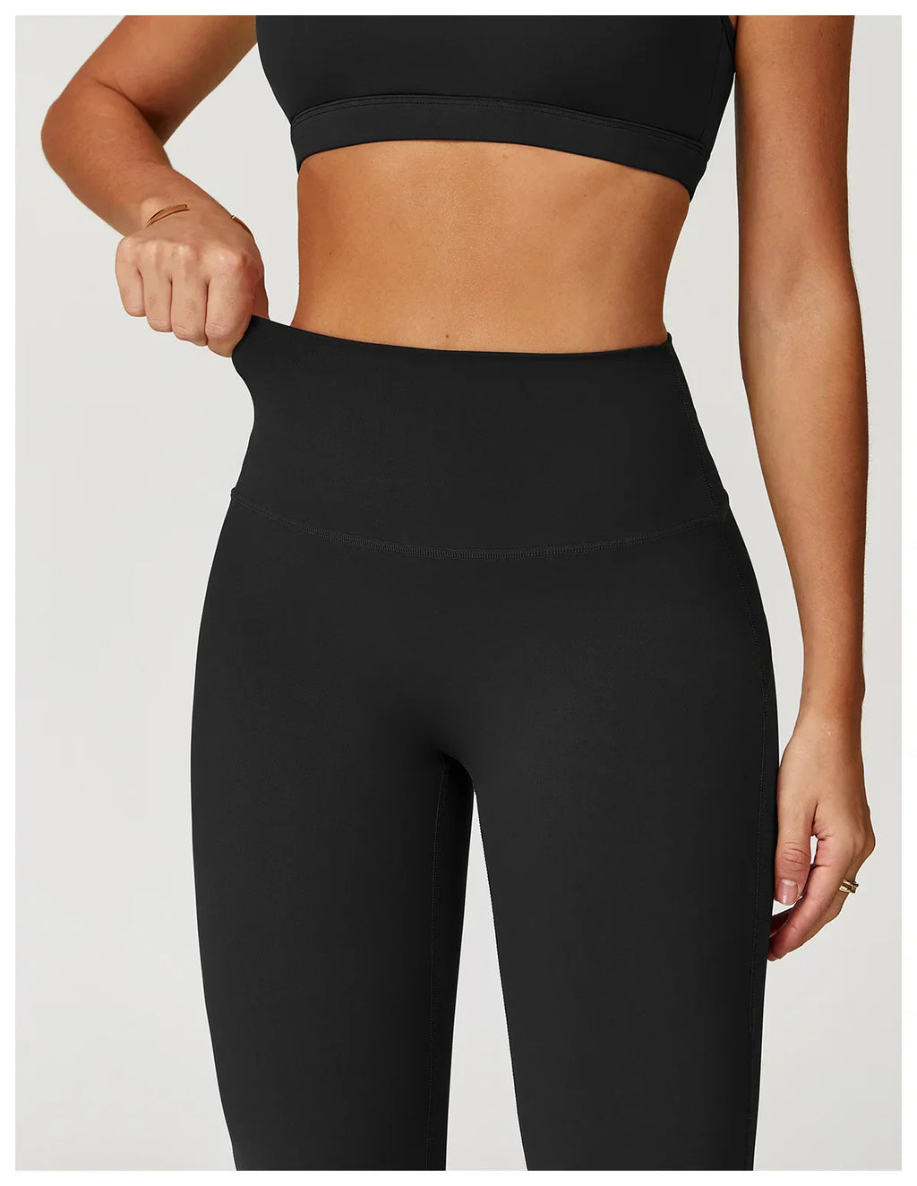 High-Waist Yoga Leggings - Breathable Running Tights
