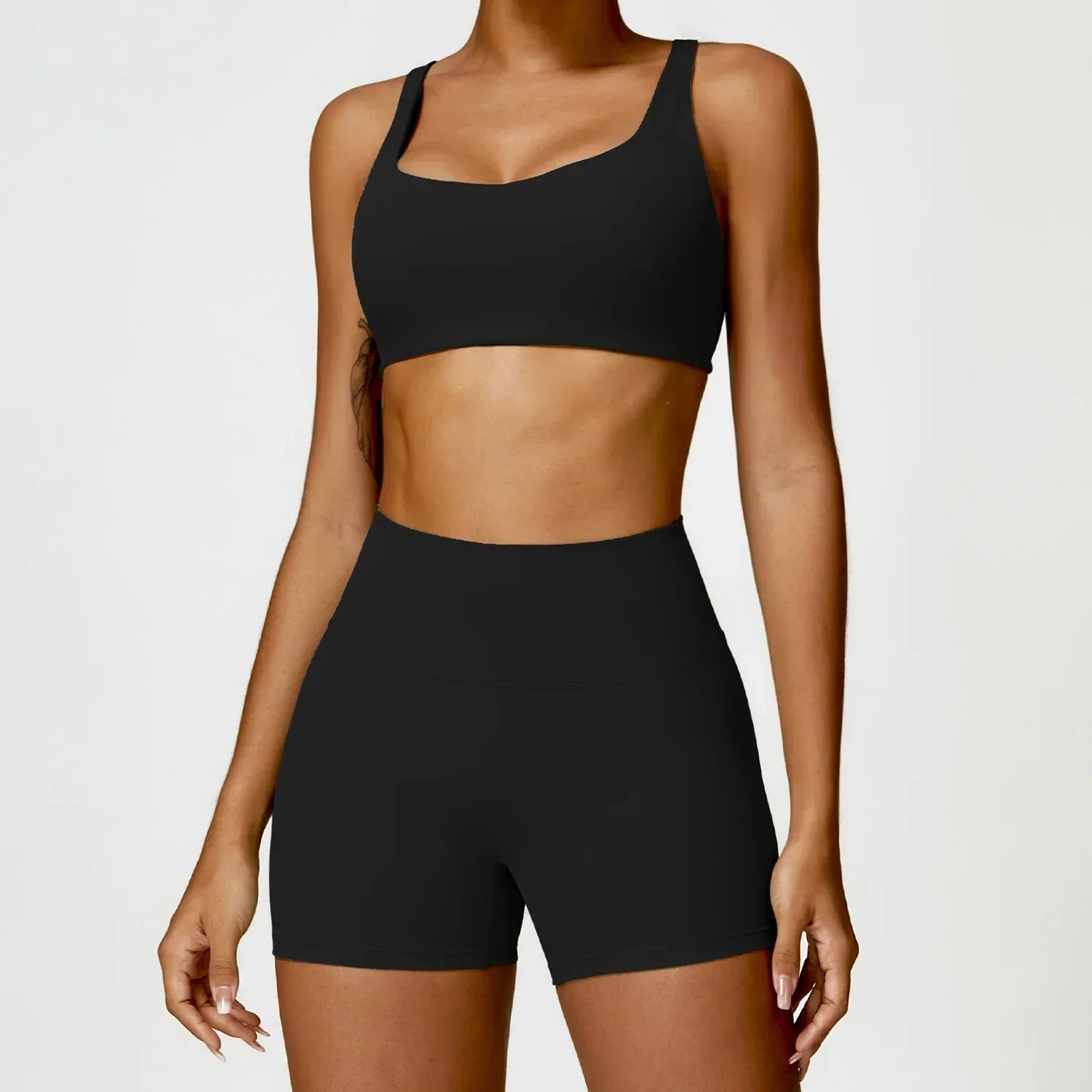 2-Piece Legging & Long Sleeve Set - Women's Yoga Tracksuit