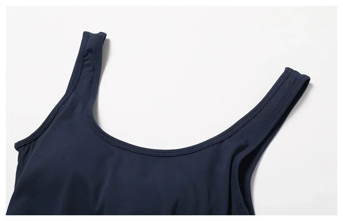 One-Piece Stretch Bodysuit - Women's Push-Up Workout Jumpsuit