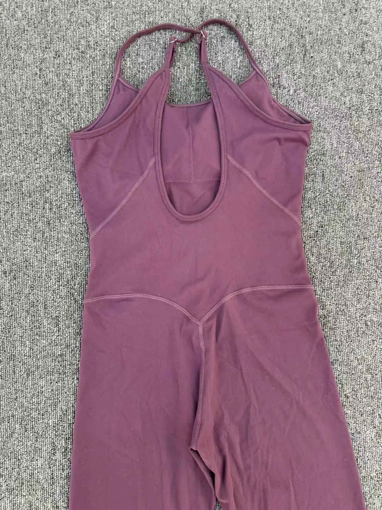 Scrunch Backless Romper - Women's One-Piece Yoga Jumpsuit