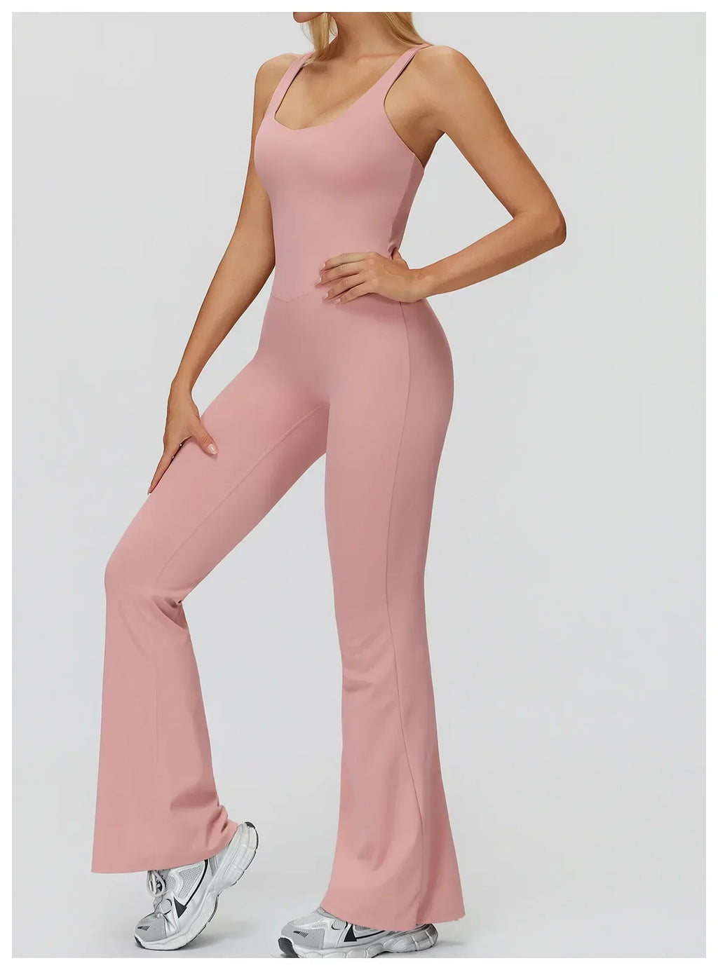Stretch Push-Up Romper - Women's Yoga & Gym Tracksuit Set