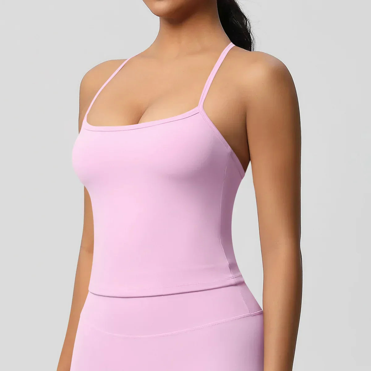 Push-Up Bralette Tank - Women's Training & Running Sports Bra