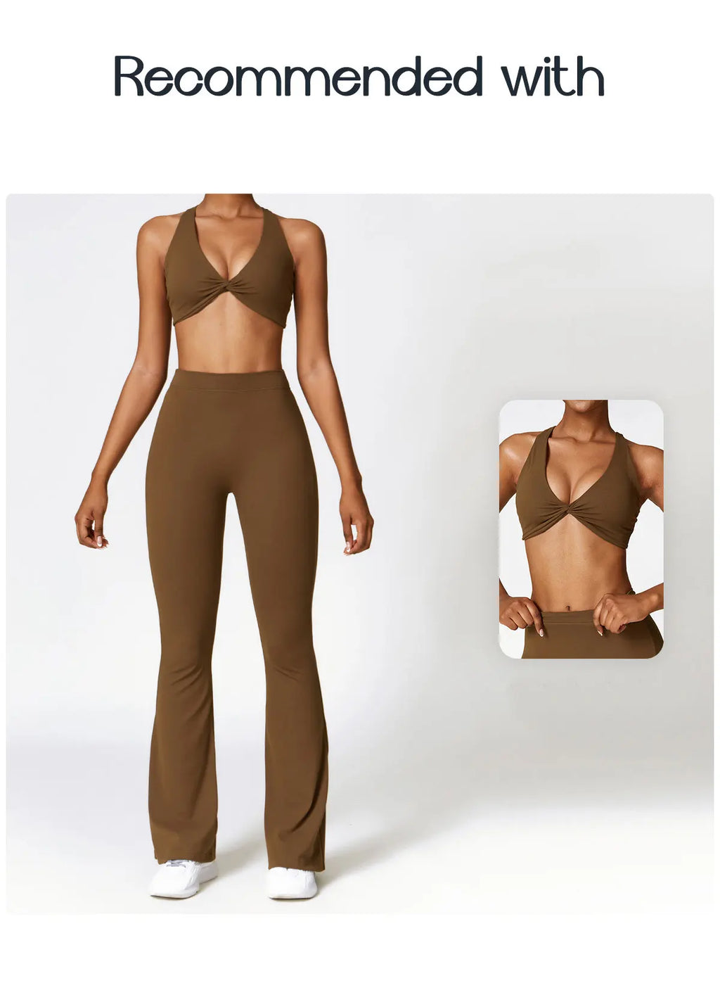 V-Hip Flare Yoga Pants - High-Waist Wide-Leg Leggings