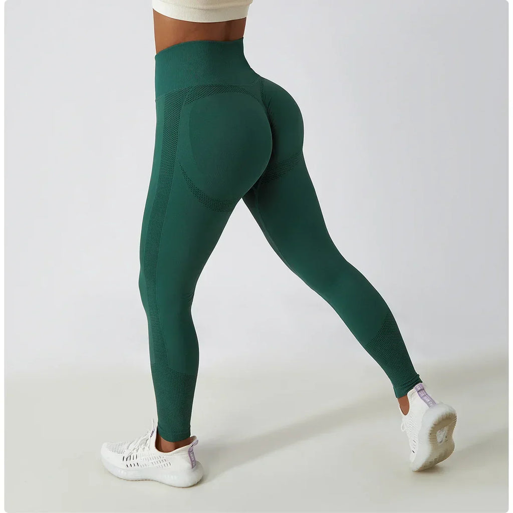 Seamless Scrunch-Butt Leggings - High-Waist Push-Up Yoga Pants