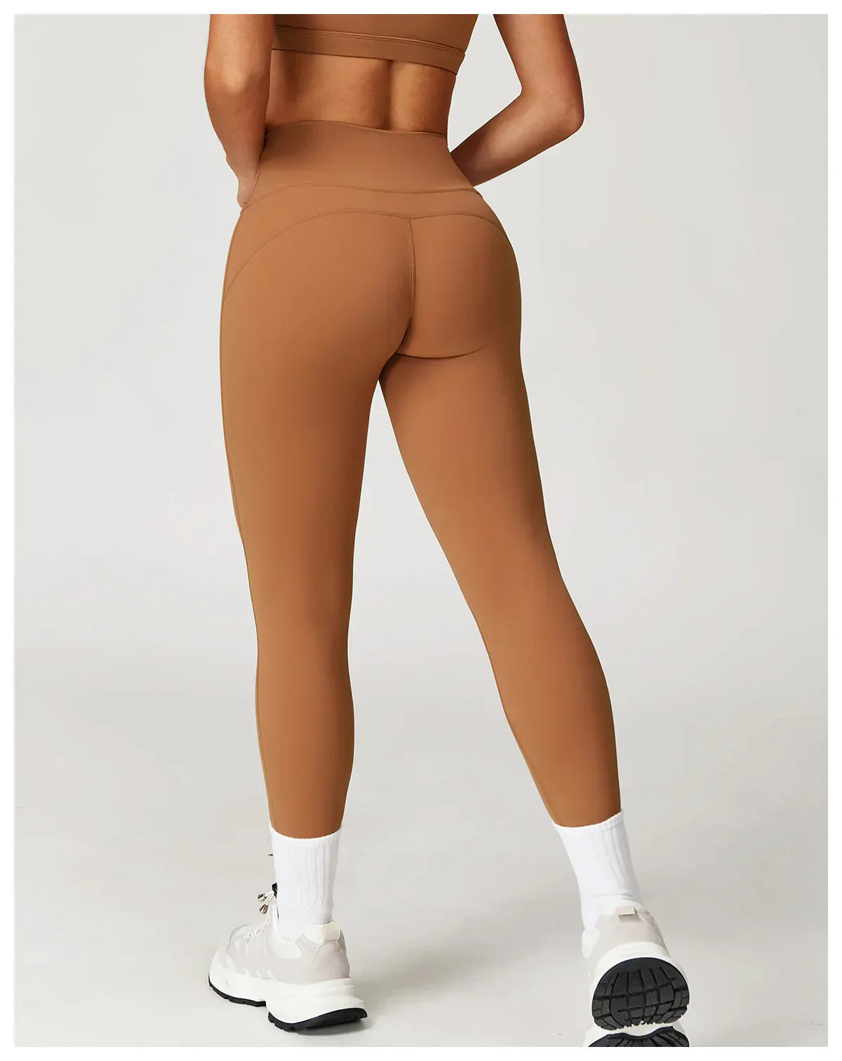 High-Waist Yoga Leggings - Breathable Running Tights