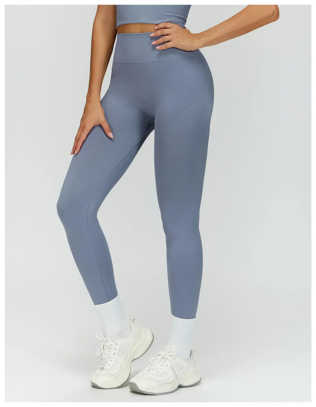 High-Waist Push-Up Leggings - Breathable Yoga & Running Tights