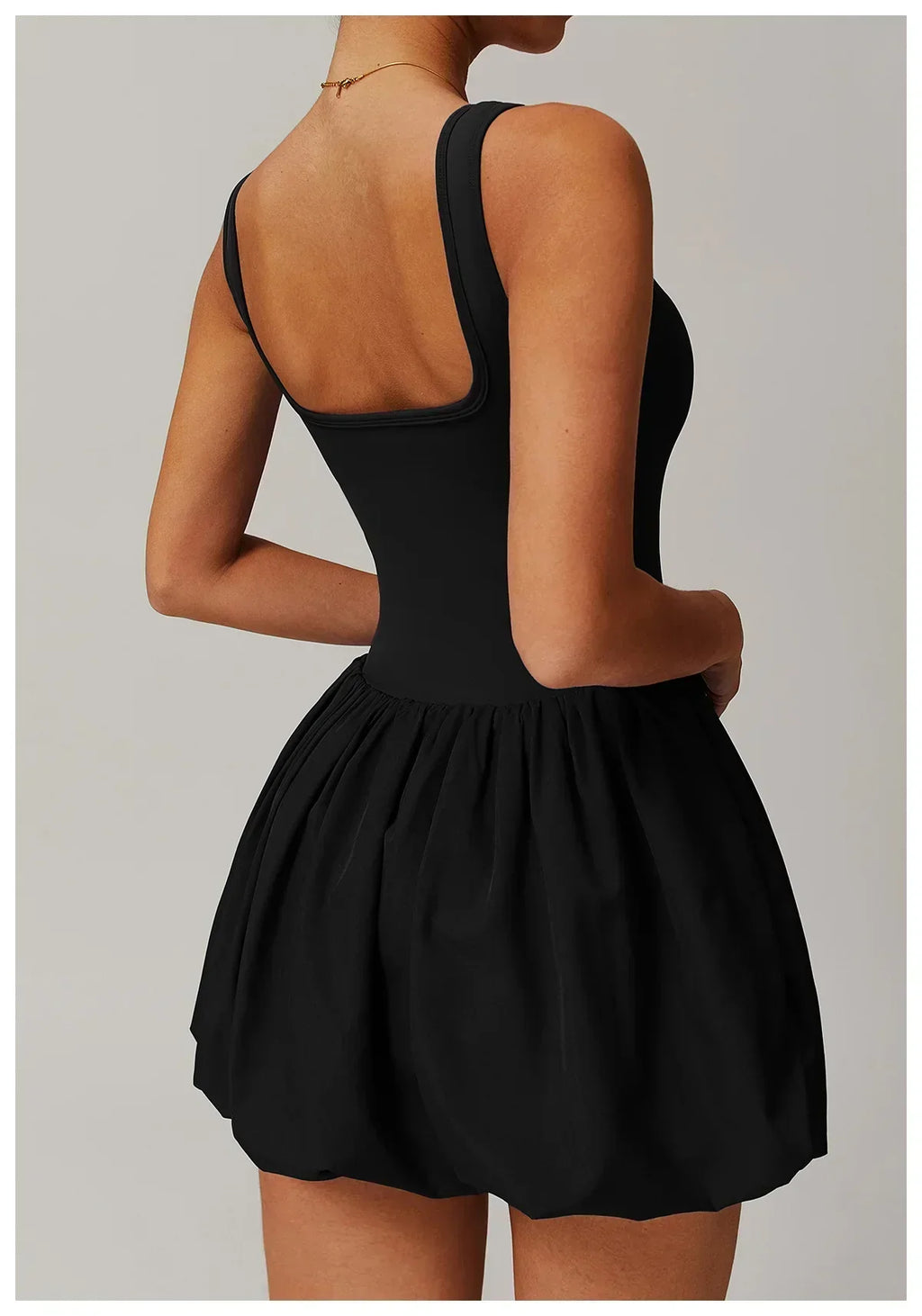 One-Piece Sports Dress Romper - Women's Push-Up Yoga Jumpsuit