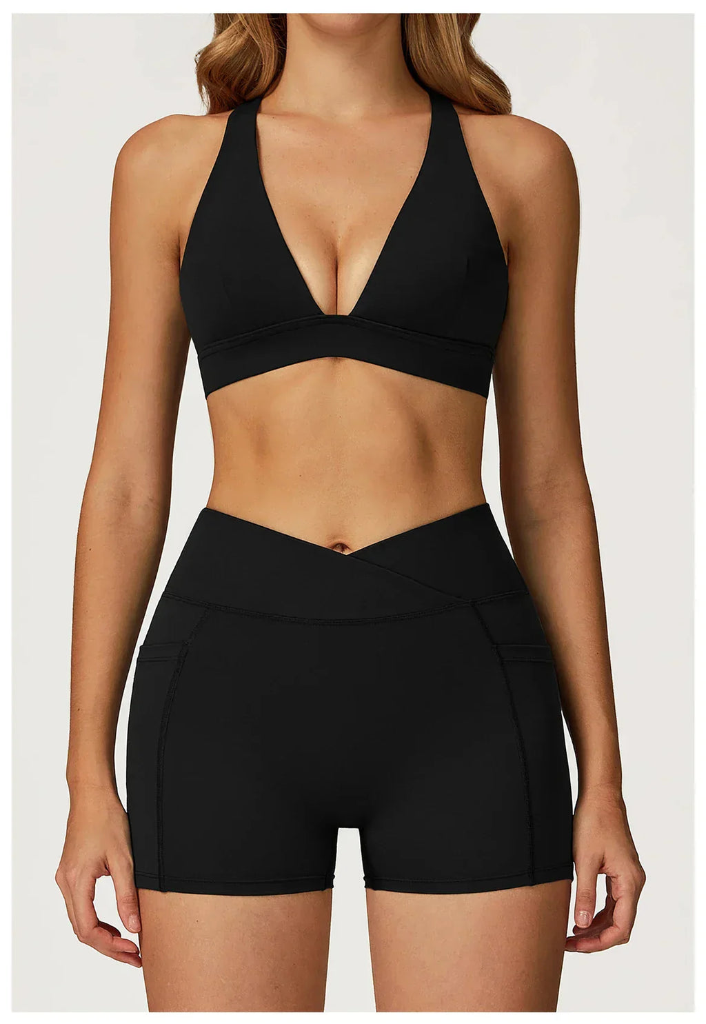 Backless Push-Up Fitness Bra - Athletic Crop Top