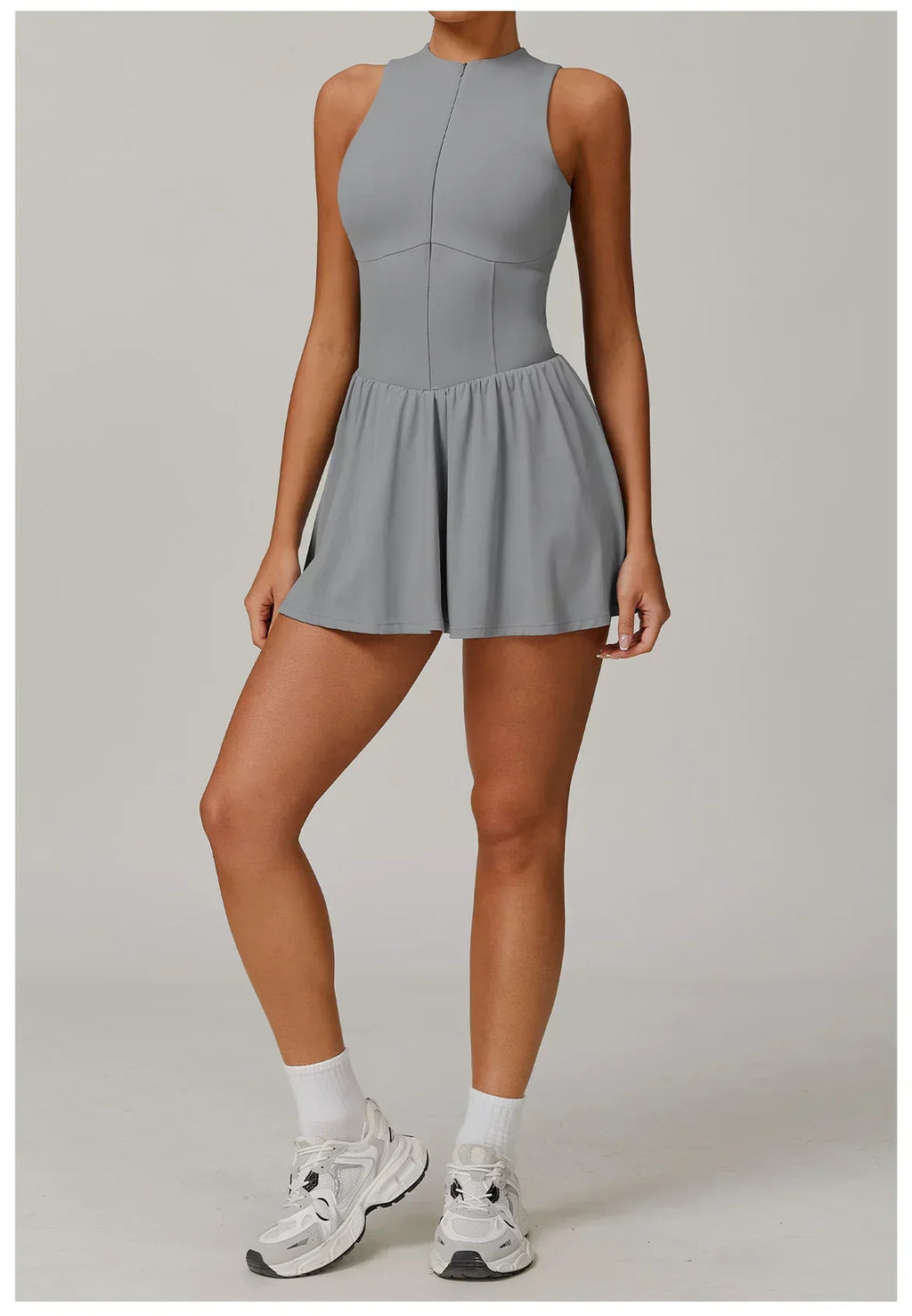 One-Piece Short Romper - Women's Yoga & Gym Jumpsuit