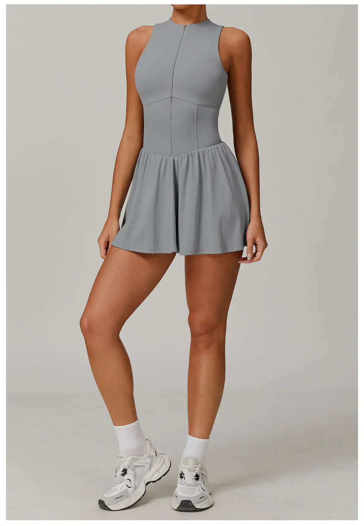One-Piece Short Romper - Women's Yoga & Gym Jumpsuit