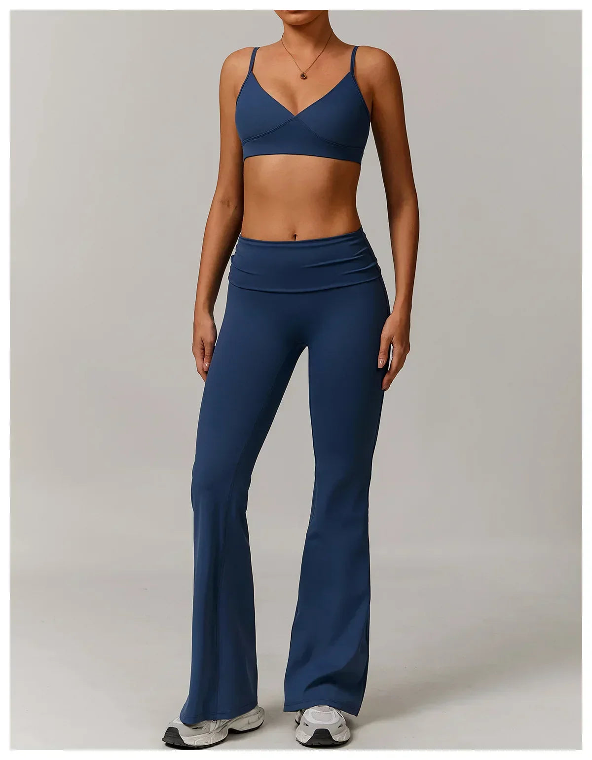 High-Waist Flare Leggings - Tummy-Control Wide-Leg Yoga Pants