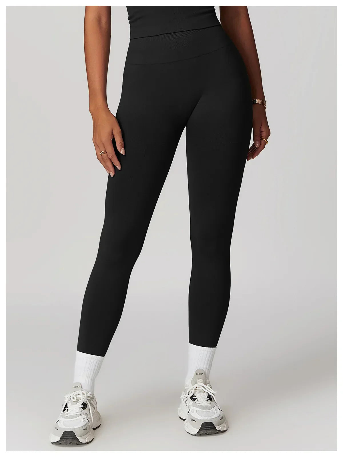 High-Waist Push-Up Leggings - Breathable Yoga & Running Tights