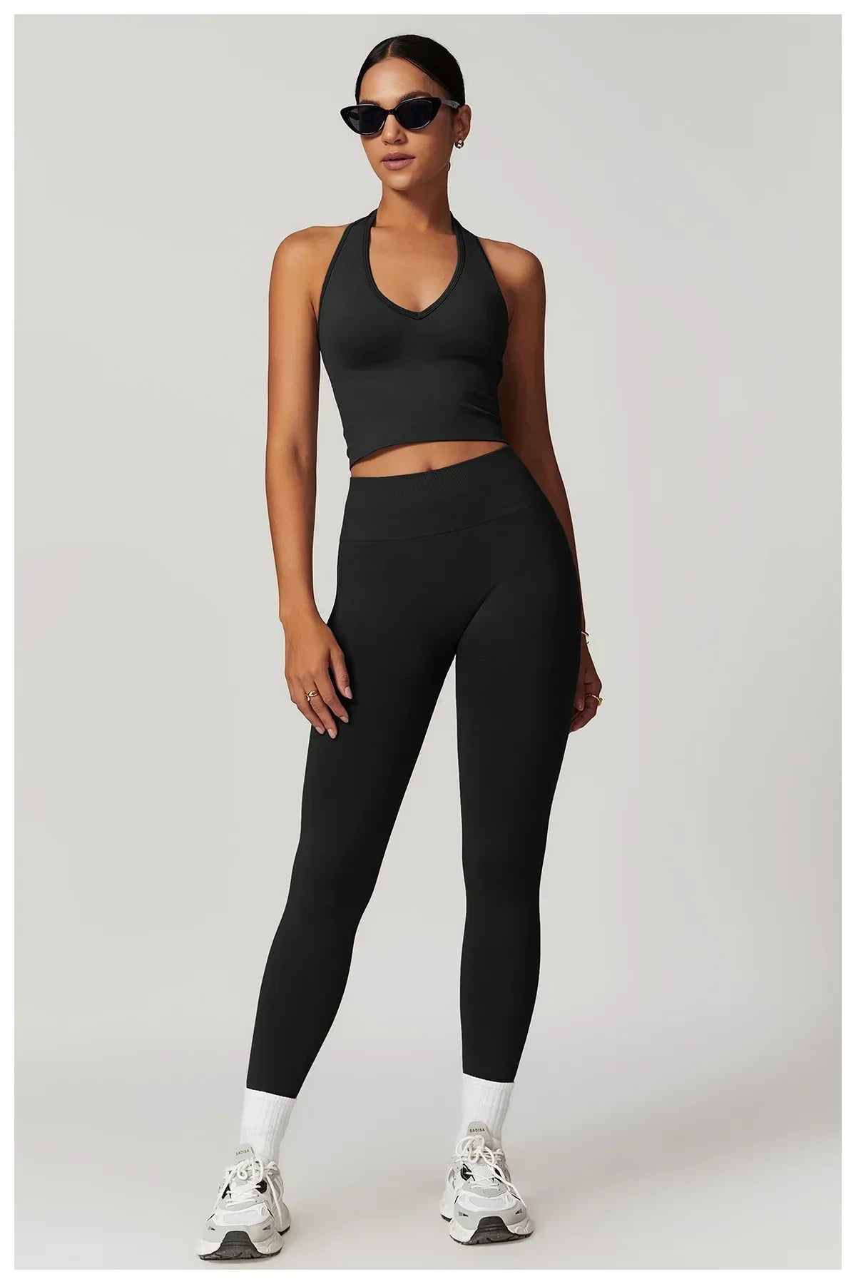 High-Waist Push-Up Leggings - Breathable Yoga & Running Tights