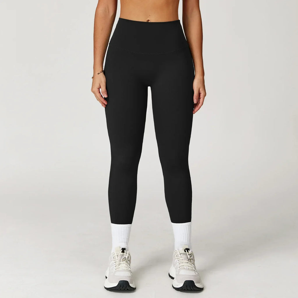 High-Waist Yoga Leggings - Breathable Running Tights