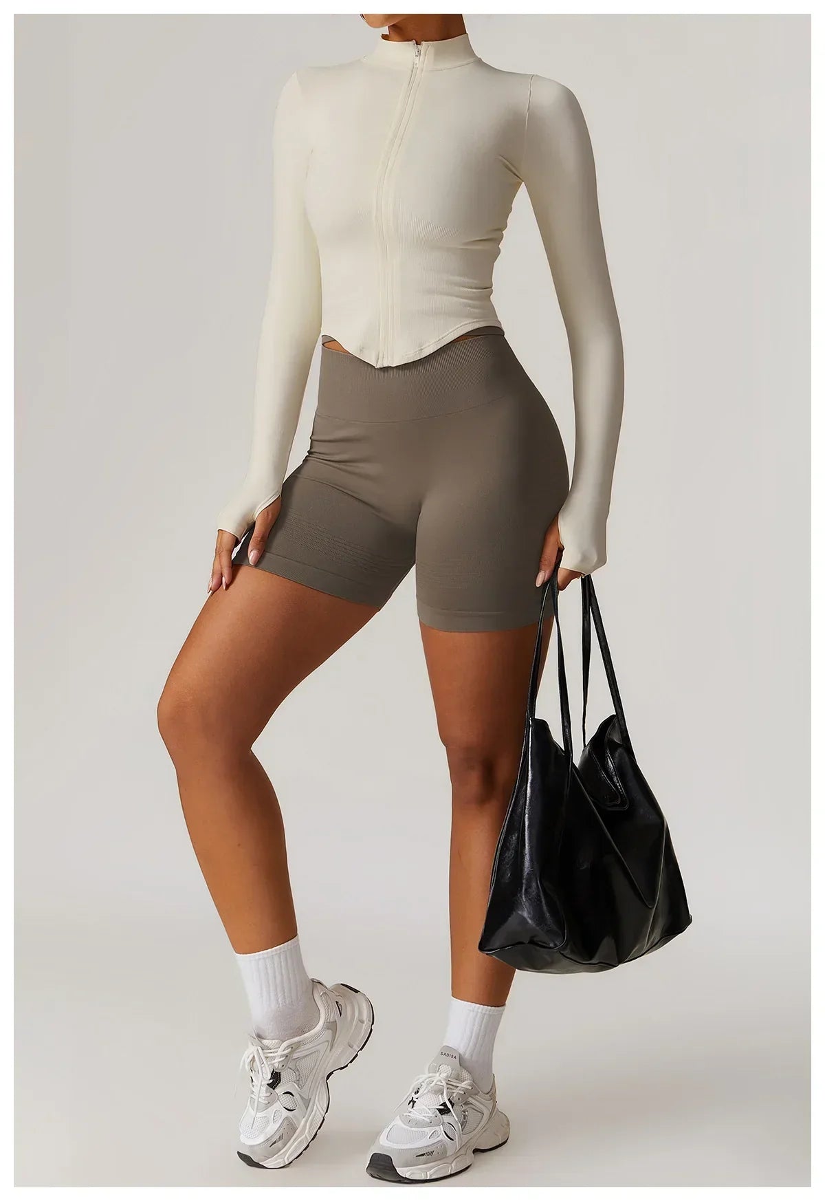 2-Piece Seamless Set - High-Waist Leggings & Top Tracksuit
