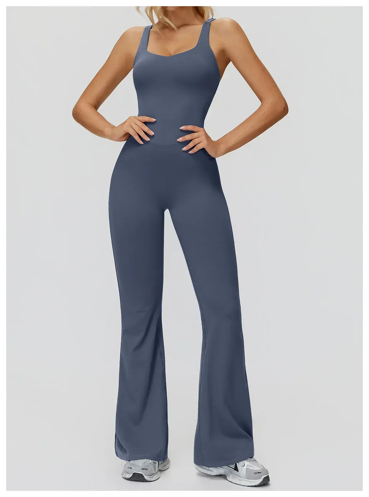 Stretch Push-Up Romper - Women's Yoga & Gym Tracksuit Set