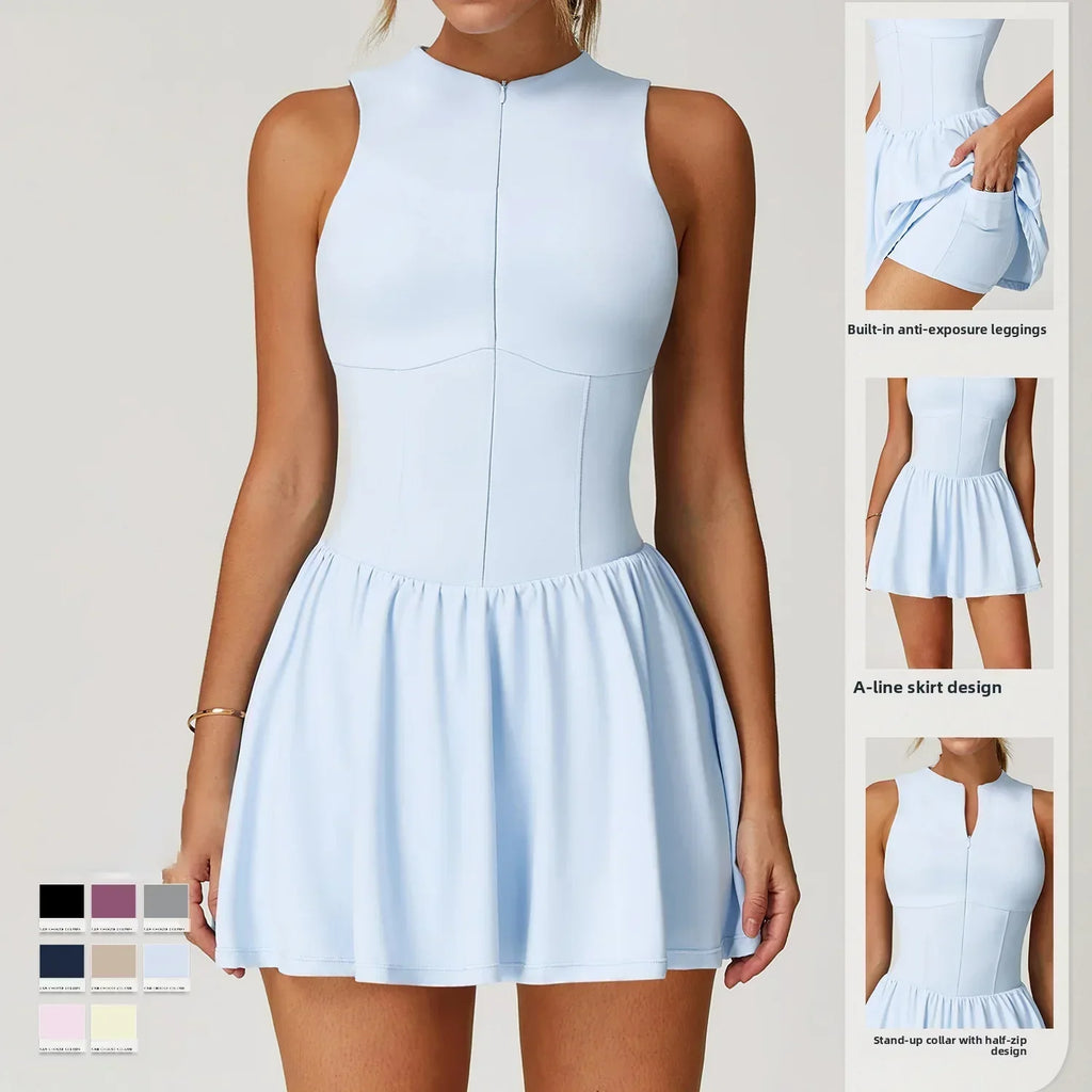One-Piece Short Romper - Women's Yoga & Gym Jumpsuit