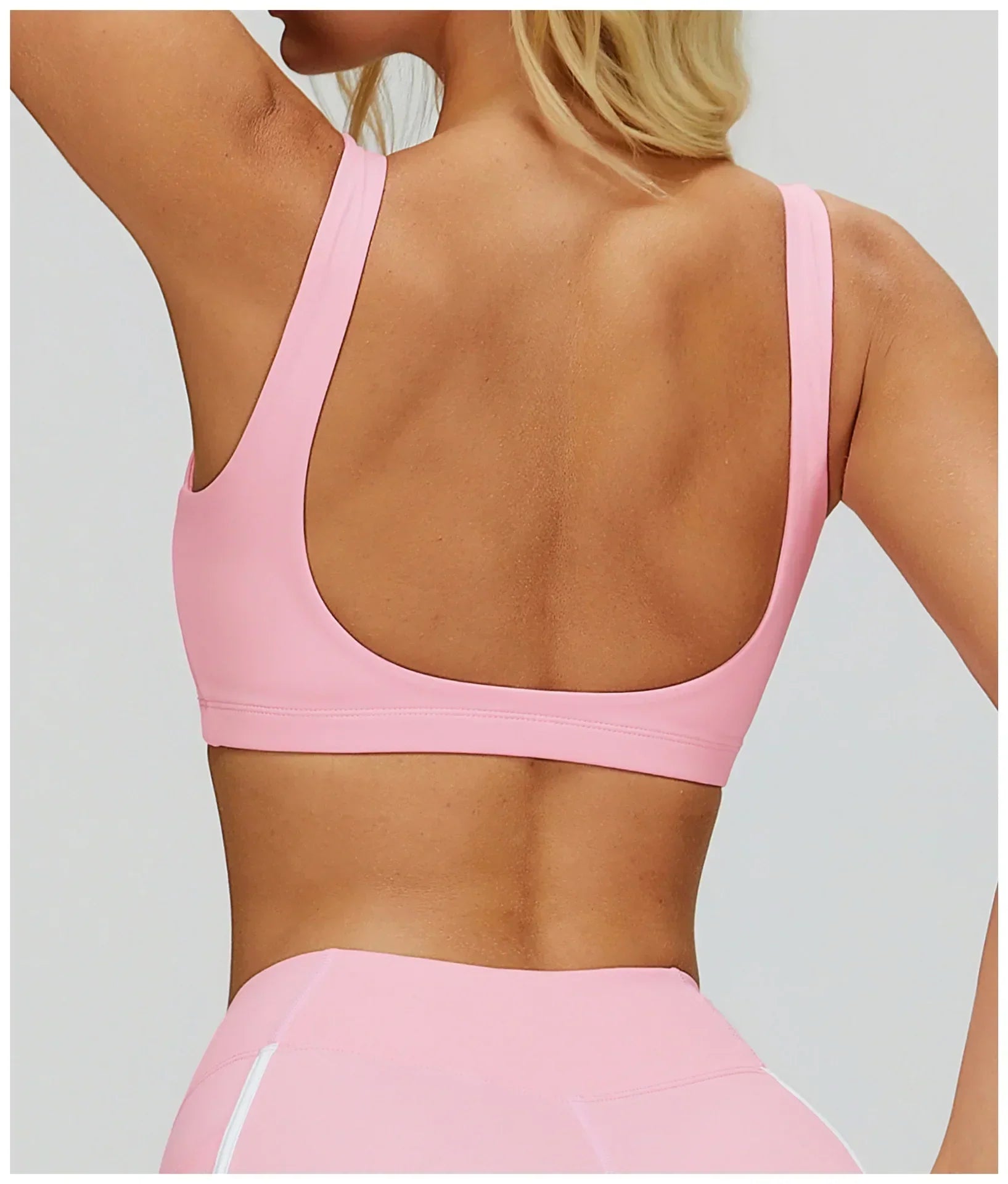 Backless Push-Up Sports Bra - Women's Athletic Crop Top