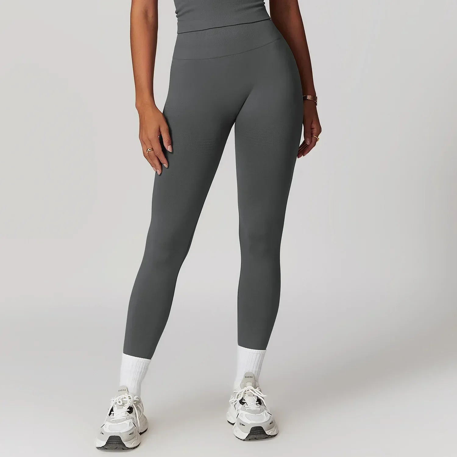 High-Waist Push-Up Leggings - Breathable Yoga & Running Tights
