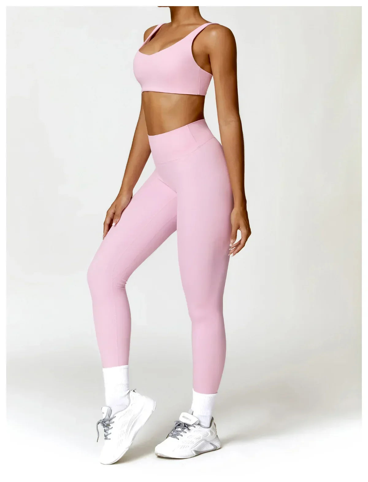 2-Piece Legging & Long Sleeve Set - Women's Yoga Tracksuit