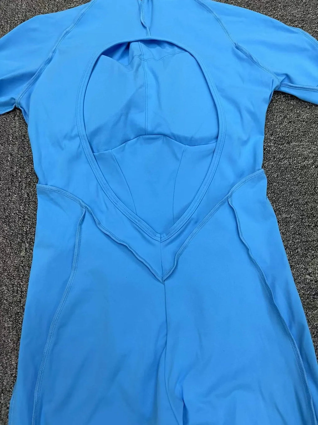 Long Sleeve Overalls Romper - Women's Running & Gym Jumpsuit