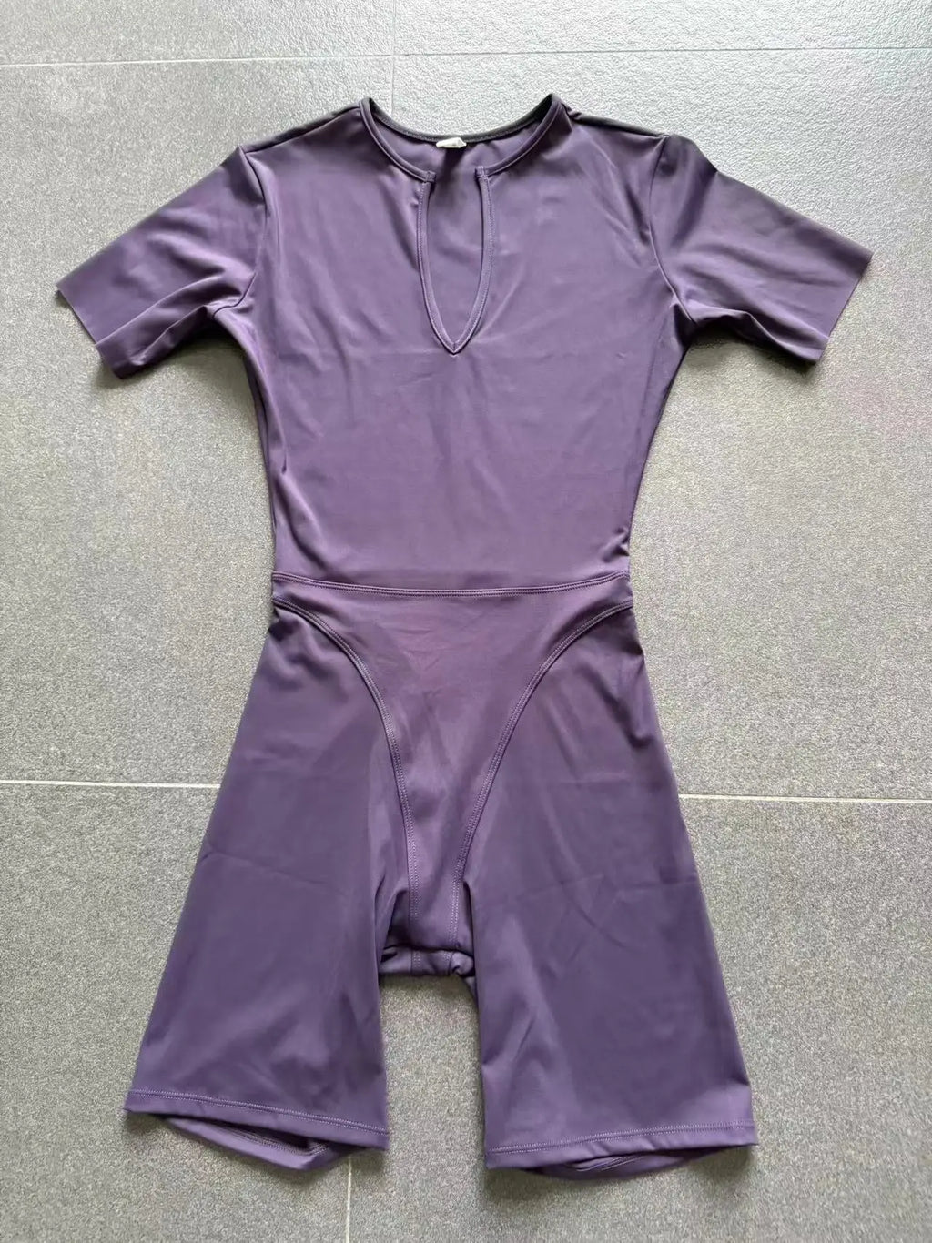 Short Sleeve Summer Romper - Women's Push-Up Yoga Bodysuit
