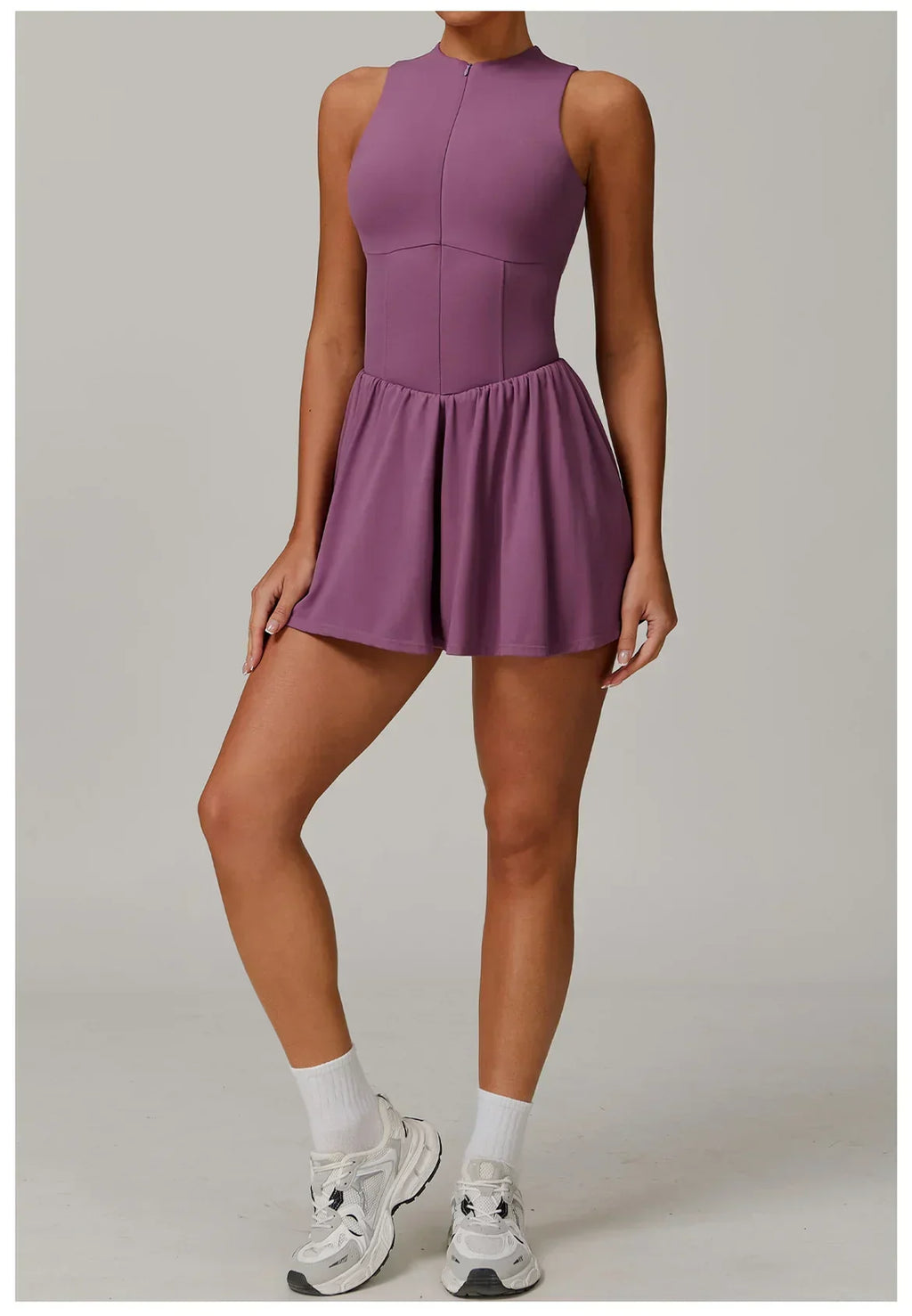 One-Piece Short Romper - Women's Yoga & Gym Jumpsuit