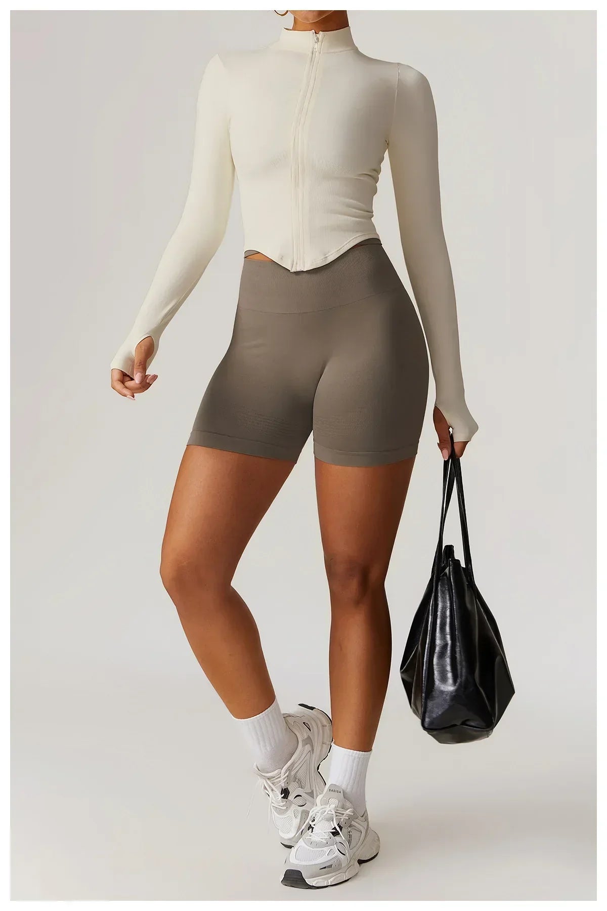 2-Piece Seamless Set - High-Waist Leggings & Top Tracksuit