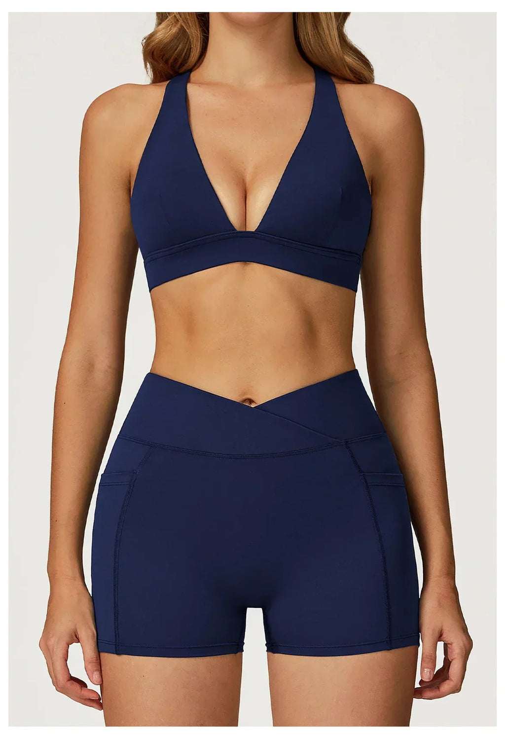 Backless Push-Up Fitness Bra - Athletic Crop Top