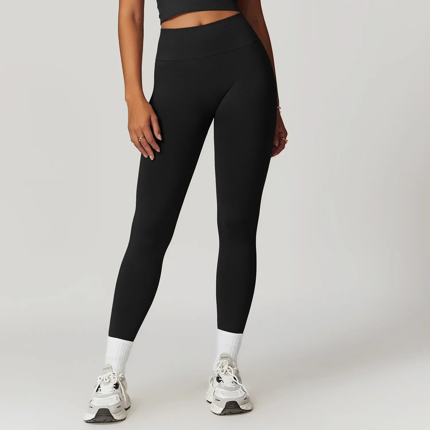 High-Waist Push-Up Leggings - Breathable Yoga & Running Tights