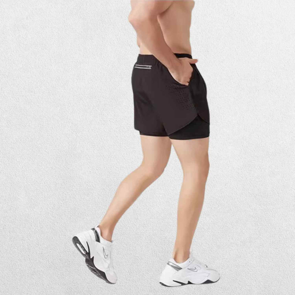 GPW Men's Compression Running Shorts with Pocket