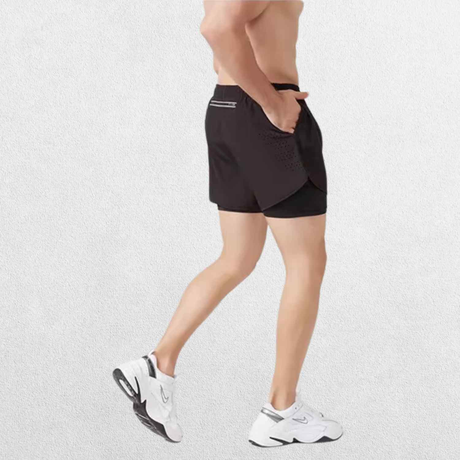 GPW Men's Compression Running Shorts with Pocket